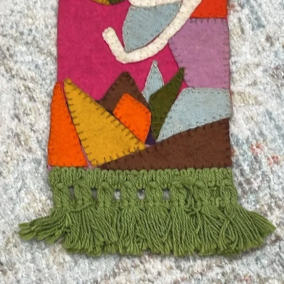 Vintage felt wall hanging - Picture 5 of 8